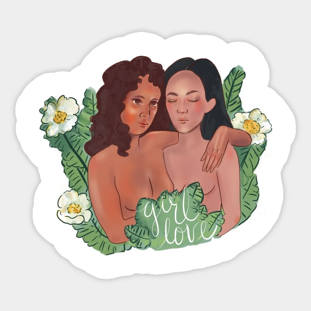 Girl Love Sticker by Nerdybrownkid